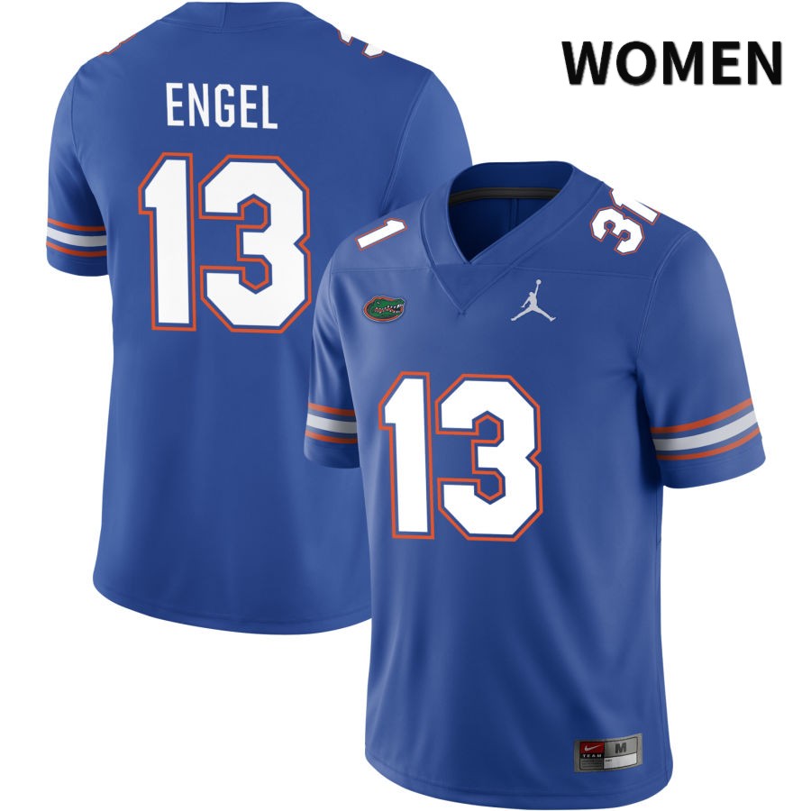 NCAA Florida Gators Kyle Engel Women's #13 Jordan Brand Royal 2022 NIL Stitched Authentic College Football Jersey PSM3164EI